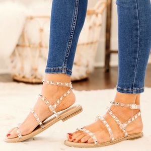 Madden Girl Rock stud flat sandals